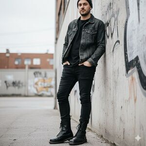 Dr Martens Leather Mens Sz 13 Boots 14 Eyelet Steel Toe Works Combat Industrial